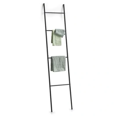 Afbeelding van ZELLER PRESENT SCHÖNER LEBEN. PRAKTISCH WOHNEN. 17013 handdoekhouder ladder metaal, zwart, ca. 38 x 2 176 cm