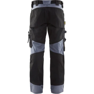 Afbeelding van Blaklader werkbroek 1556 9994 zwart/grijs mt C52