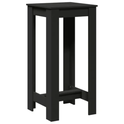 Image de vidaXL Table de bar noir 51x50x103,5 cm bois d&#039;ingénierie854419