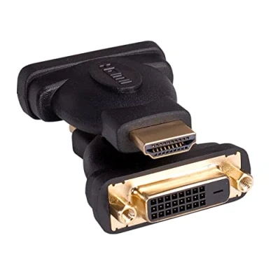 Afbeelding van Roline 12.03.3115 Adapter [1x HDMI stekker 1x DVI bus 24+1 polig] Zwart