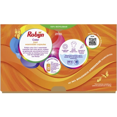 Afbeelding van Robijn Wascapsules 3 in 1 Color 40 stuks