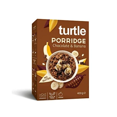 Afbeelding van Glutenvrije biologische chocolade en bananenpap 400 g TURTLE