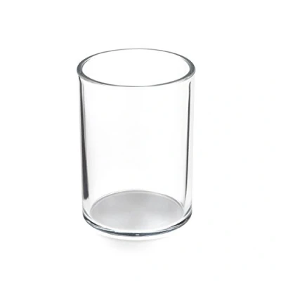 Afbeelding van OSCO Ronde pennenhouder van transparant acryl bureauopslag make up opslag cosmeticadisplay H 11 x B 8 D cm