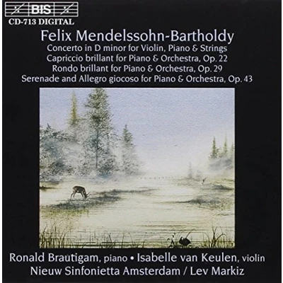 Afbeelding van Ronald Van Brautigam, Isabelle Keulen, Nieuw Sinfonietta Amsterdam Mendelssohn: Concerto In D Minor (CD)