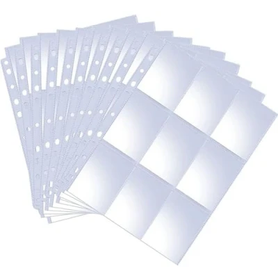 Afbeelding van Oderra 576 kaarthoezen, 32 pagina&#039;s, Pokémon kaart, met vakken aan beide zijden, voor Trading Card Game Collection, transparant, map, kaart