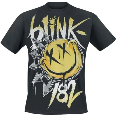 Afbeelding van Blink182 Big Smile Heren T shirt XL Zwart