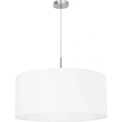 Afbeelding van EGLO Pasteri Hanglamp 1 Lichts Ø530mm. Nikkel Mat Wit