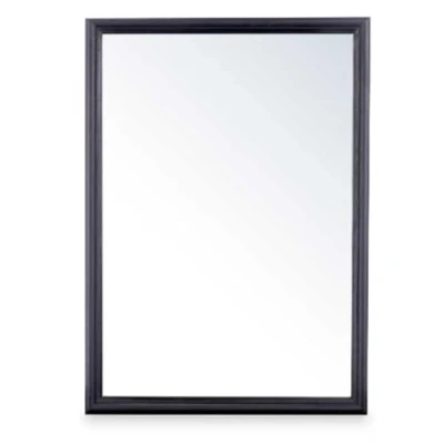 Afbeelding van Wandspiegel Hout Zwart 50 x 70 cm