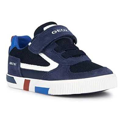 Afbeelding van Geox B Kilwi Babyschoenen voor kinderen, Maat: 20, Navy white Leer en textiel