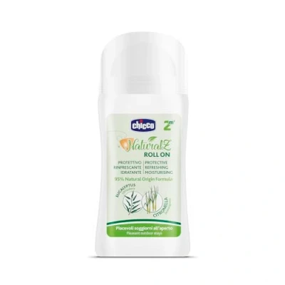 Afbeelding van CHICCO NaturalZ Roll On Protector, 60 ml, natuurlijke bescherming in het zomerseizoen, met citroengras en eucalyptus, dag nacht