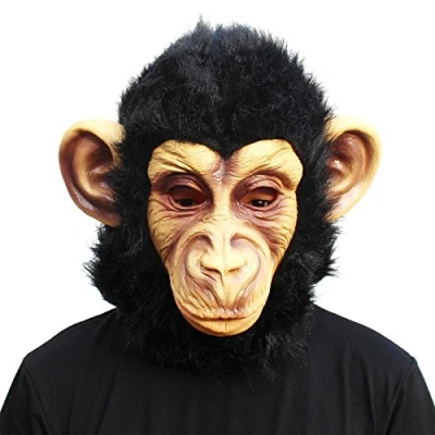 Afbeelding van CreepyParty Halloween latex chimpansee masker
