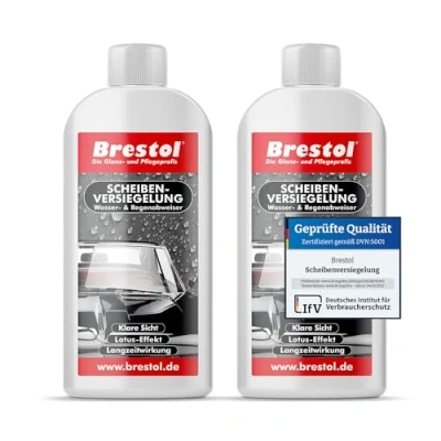 Afbeelding van Brestol® Voorruitverglazing 2 x 250 ml waterafstotend effect Nano de onzichtbare ruitenwissers, regen en glasbescherming, lotuseffect