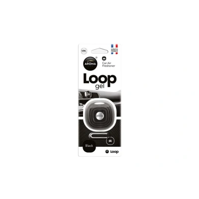 Afbeelding van AROMA CAR Black Loop gel A63113 Luchtverfrisser Blisterverpaking