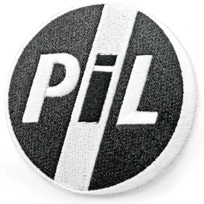 Afbeelding van PIL Public Image Ltd Circle Logo Patch Zwart/Wit