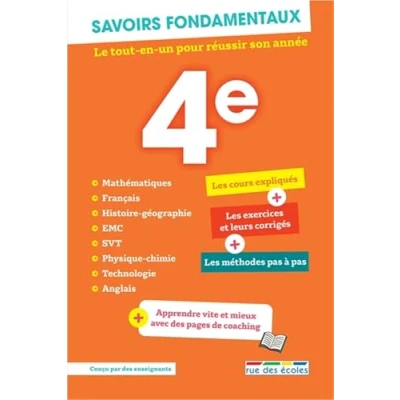 Afbeelding van SAVOIRS FONDAMENTAUX 4E TOUTES LES MATIERES