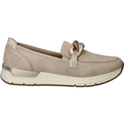 Afbeelding van Rieker Instappers Dames Beige