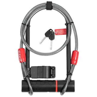 Afbeelding van Zéfal K TRAZ U11 U kabelslot + kabel voor fiets/scooters, 120 cm, uniseks, volwassenen, zwart