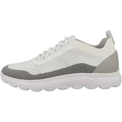 Afbeelding van Geox Spherica U, herensneakers, Wit Licht Grijs