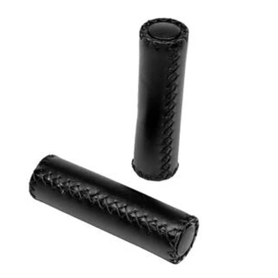 Afbeelding van Benson Fietshandvatten Set Kunstleer 125 mm Zwart