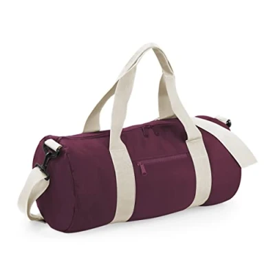 Afbeelding van BagBase Original Barrel Bag BG140 BURGUNDY/OFF WHITE