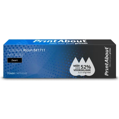 Afbeelding van Huismerk Ricoh 841711 (MP 301E) Toner Zwart