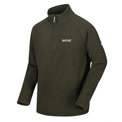 Afbeelding van Regatta Montes Lichtgewicht Microfleece Met Halve Rits Outdoortrui Mannen Grijs