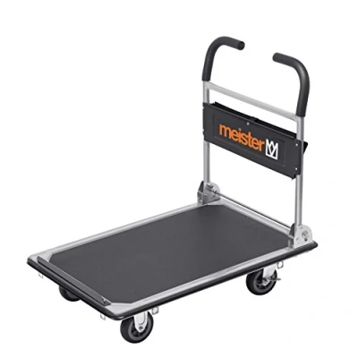 Afbeelding van Meister Werkzeuge 8985630 Plateauwagen Inklapbaar, Met opbergvak Staal Laadvermogen (max.): 300 kg