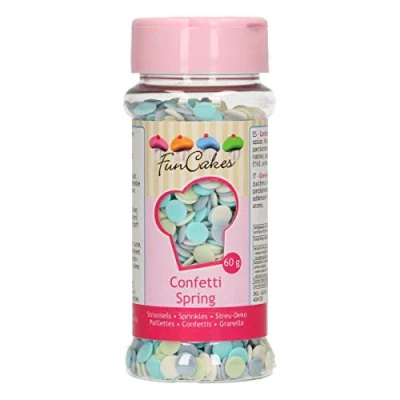 Afbeelding van FunCakes Lente Sprinkles Confetti, zeer goede smaak, perfect voor taartdecoratie, 60 g