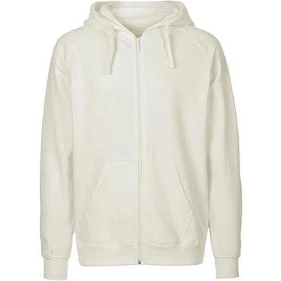 Afbeelding van Fairtrade Men&#039;s Zip Hoodie met capuchon Nature S