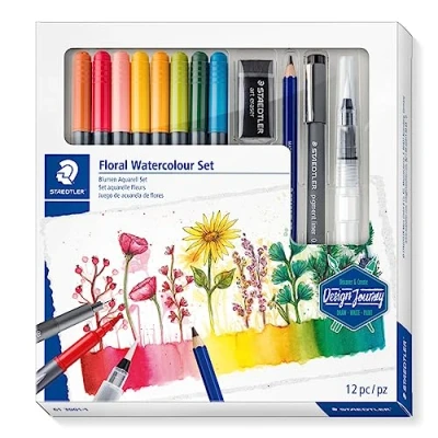 Afbeelding van Mixed floral watercolour set (o.a. 3001/308) DJ