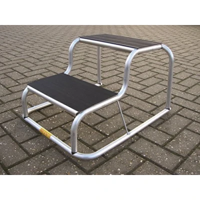Afbeelding van Milenco Opstap Aluminium Rubber 2 Tredes
