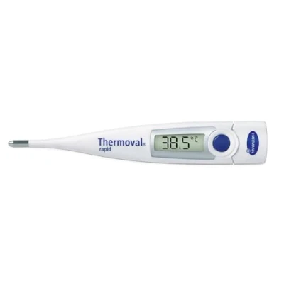 Afbeelding van THERMOVAL snelle digitale thermometer, ideaal voor het meten van koorts thuis, axiale en nauwkeurige meting, maakt orale, oksel of rectale meting mogelijk