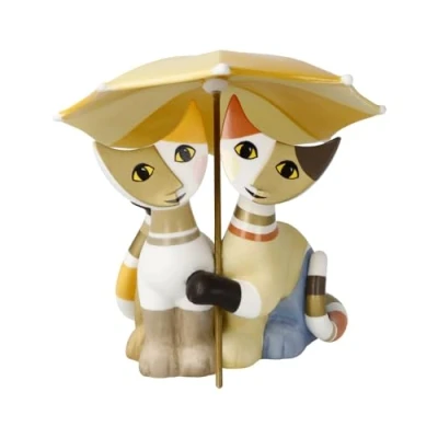 Afbeelding van Goebel Rosina Wachtmeister Decoratief beeld / figuur Amici sotto l&#039;ombrello Porselein 12cm 2024