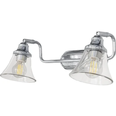Afbeelding van Rabalux wandlamp E14 IP44 badkamer Zilver
