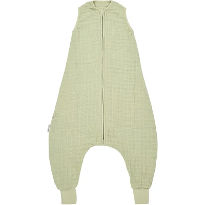 Afbeelding van Meyco baby Uni zomer slaapoverall jumper pre washed hydrofiel soft olive 92cm 0.5 TOG