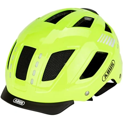 Afbeelding van Abus Hyban 2.0 Led Signal Fietshelm Yellow L (56 61 cm)