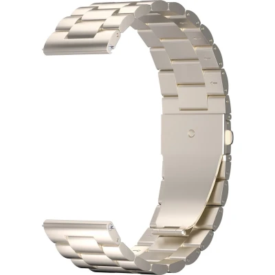 Afbeelding van iMoshion Stalen 20 mm bandje Geschikt voor Samsung Galaxy Watch 6 (Classic) / 5 (Pro) 4 3 Garmin Venu 2 plus Sq Forerunner 245 55 Sterrenlicht