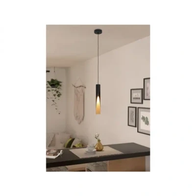 Afbeelding van BARBOTTO hanglamp GU10 Zwart, Bruin Staal EGLO