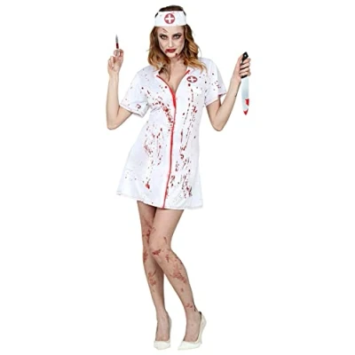Afbeelding van W WIDMANN MILANO Party Fashion Zombie verpleegsterkostuum, dokter, Halloween, carnavalskostuum