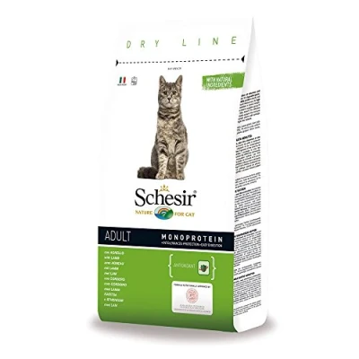 Afbeelding van 8x Schesir Kattenvoer Dry Maintenance Lam 400 gr