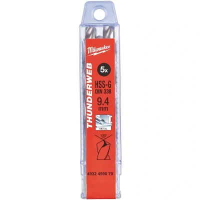 Afbeelding van MILWAUKEE 4932459879 THUNDERWEB metaalboor DIN 338 TW 9,4x125mm (5 st.)