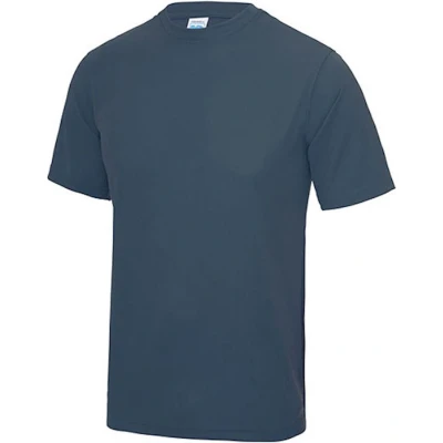 Afbeelding van Vegan T shirt met korte mouwen Cool &#039;Airforce Blue&#039; XS