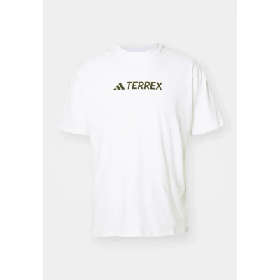 Afbeelding van Adidas Terrex LOGO TEE Tshirt print, Heren, Maat: Medium, White