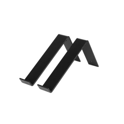 Afbeelding van Marcellis Industriële plankdrager Voor plank 20cm mat zwart staal incl. bevestigingsmateriaal + schroefbit type 3