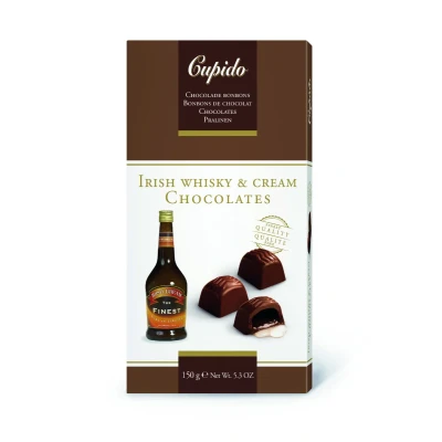 Afbeelding van Cupido Irish Cream Chocolade Likeur Pralines 150 Gram