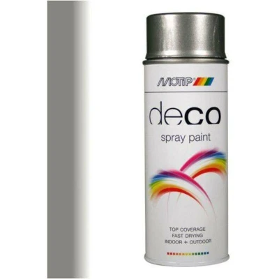 Image de Motip Deco Laque En Spray Brillant 0,4l Gris Aluminium