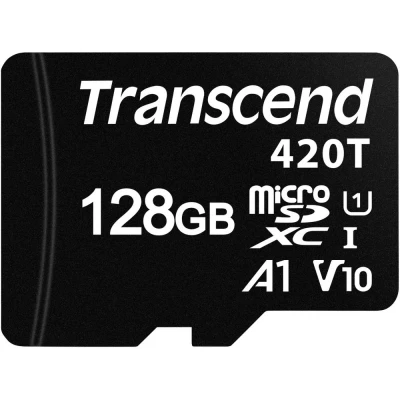 Afbeelding van Transcend TS128GUSD420T microSD kaart Industrial 128 GB Class 10 UHS I