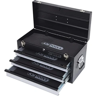 Afbeelding van KS TOOLS Caja de Herramientas Metaal/3cajones/Negra, 508x255x303mm