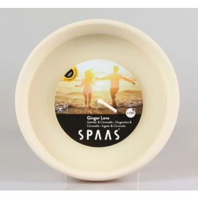 Afbeelding van Mini terracottaschaal citronella kaars wit Ginger Love