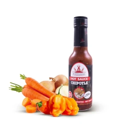 Image de Poppamies Chipotle Sauce piquante Sans Gluten Lactose Vegan Piquant : 4/10 150ml